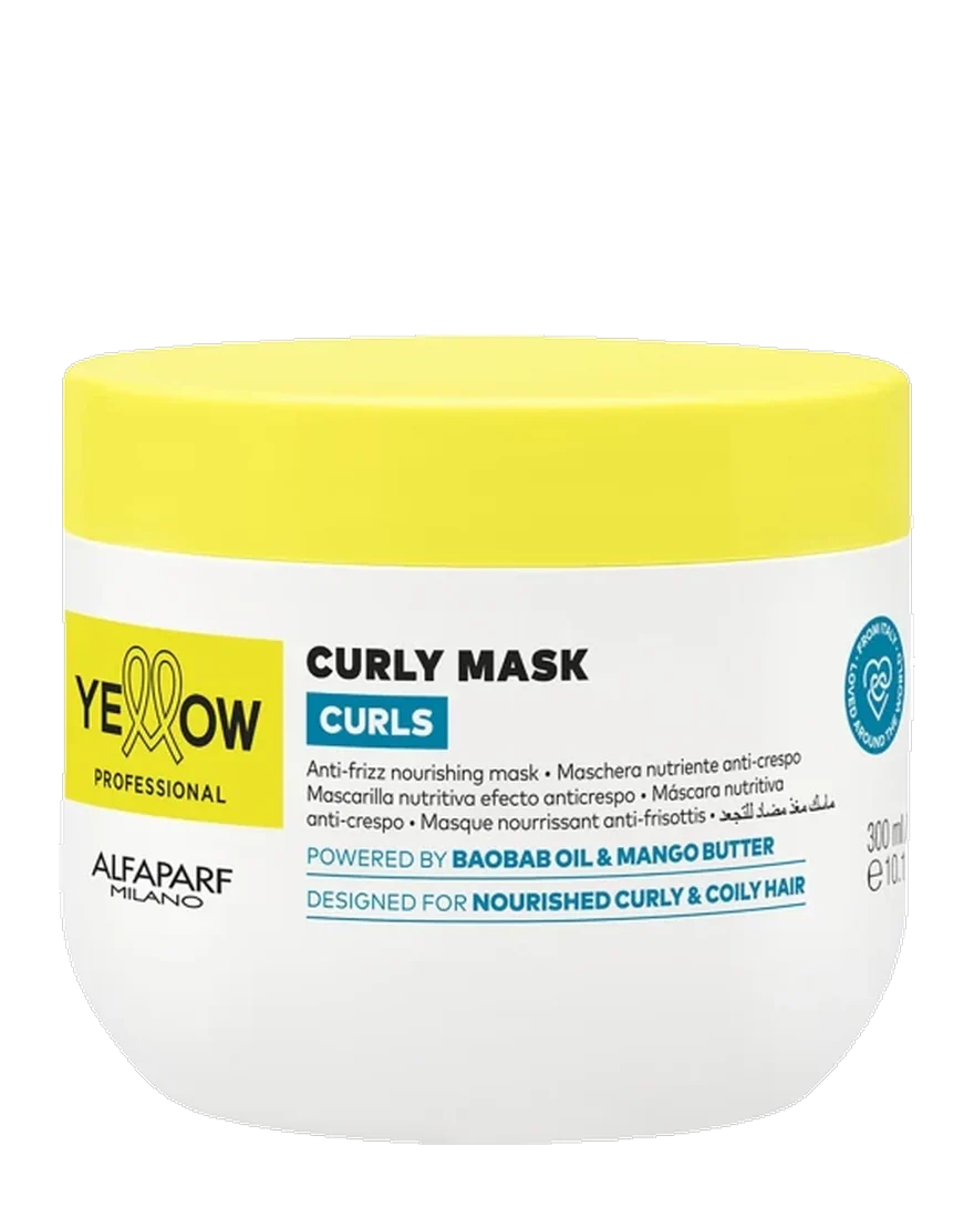 Curly Mask · Yellow